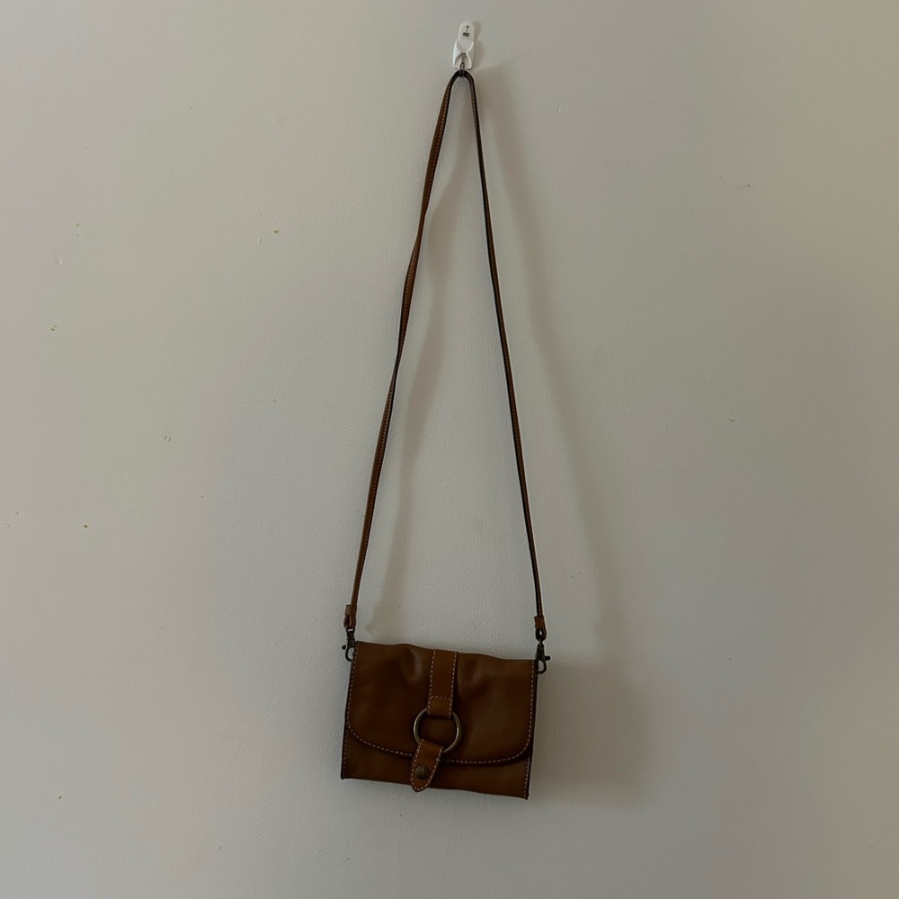 Brown Leather Crossbody Bag